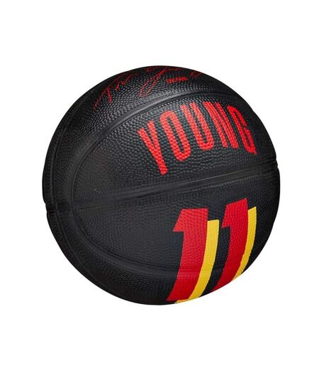 Mini Ballon De Basket Motif/style Joueur Taille 3 Noir Wilson
