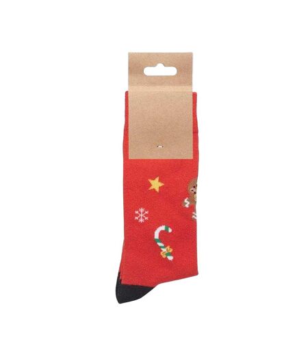 Chaussettes Motif/style Noël Adulte Rouge MidOcean