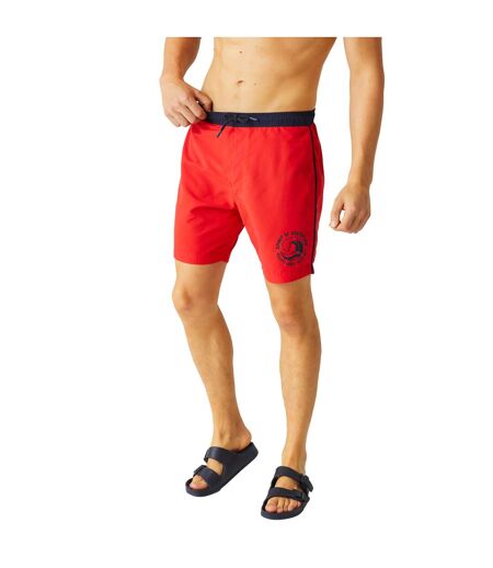 Short de bain bentham homme rouge vif / bleu marine Regatta Regatta