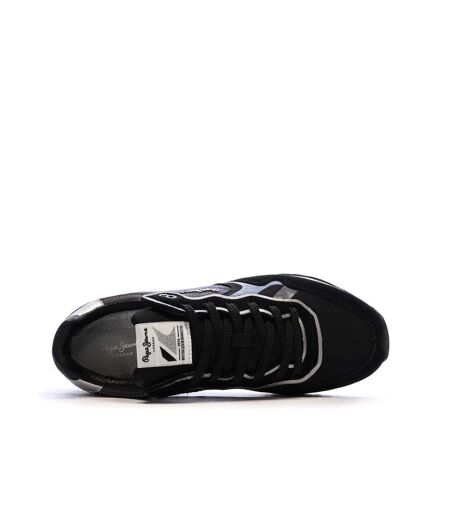 Baskets noires femme pepe jeans brit