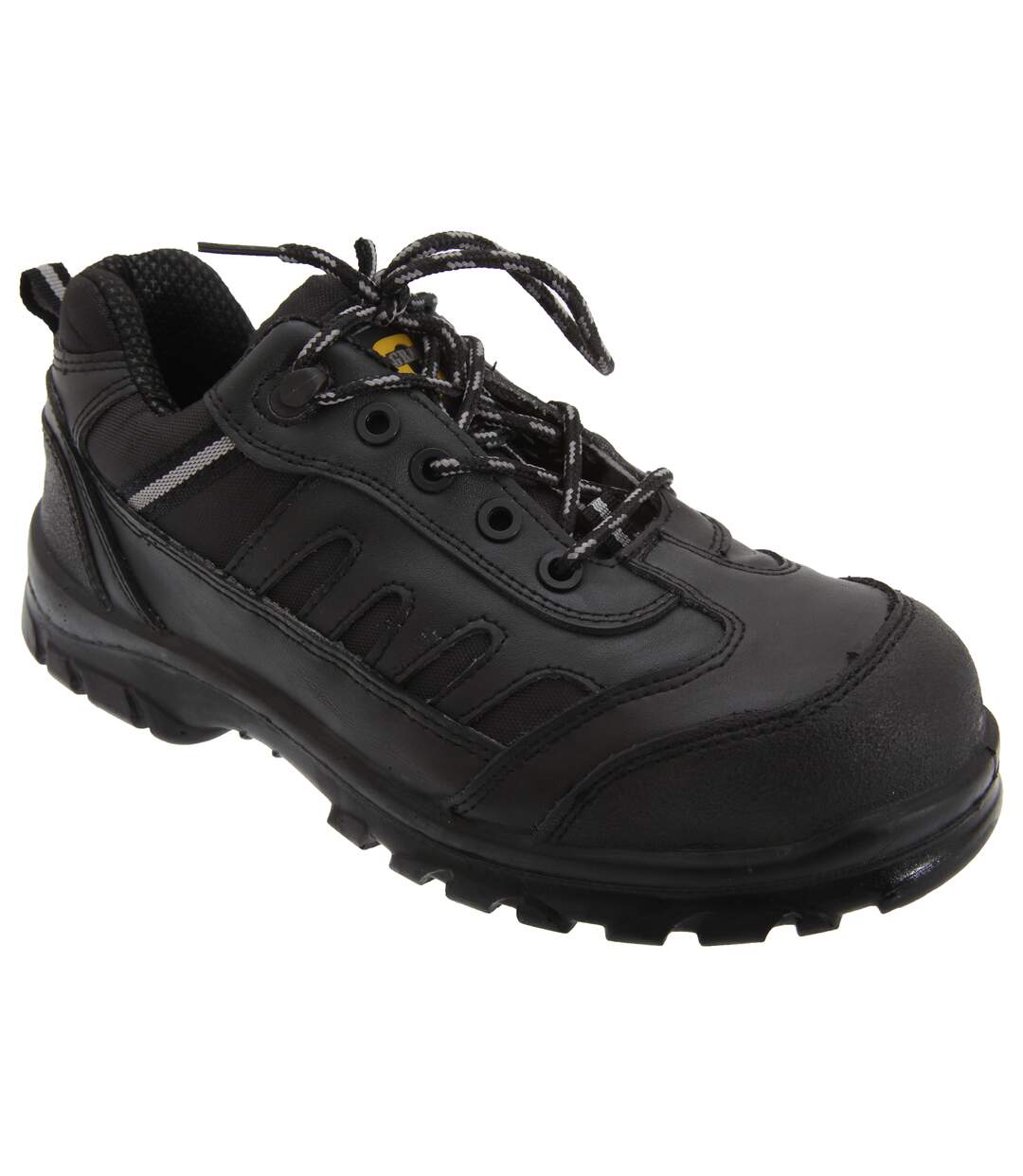 Mens fully composite non-metal safety trainer shoes black Grafters-1