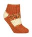 1 Pair Ladies Sherpa Lined Slipper Socks - Warm Fluffy Cosy Indoor Comfort-1