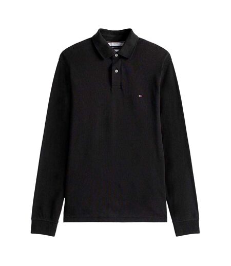 Polo Manches Longues Motif/style Logo Homme Noir Tommy Hilfiger