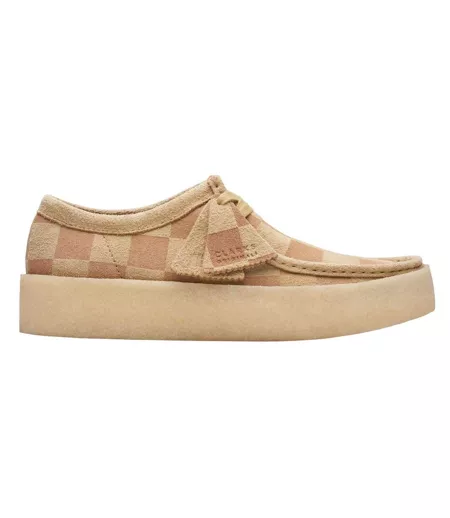 Chaussures Style À Carreaux Wallabee Homme Marron Clarks