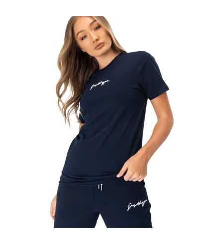 Hype Womens/Ladies Scribble T-Shirt (Navy) - UTHY6171