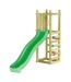 Plateforme de jeux en bois Funny Toboggan + mur d'escalade