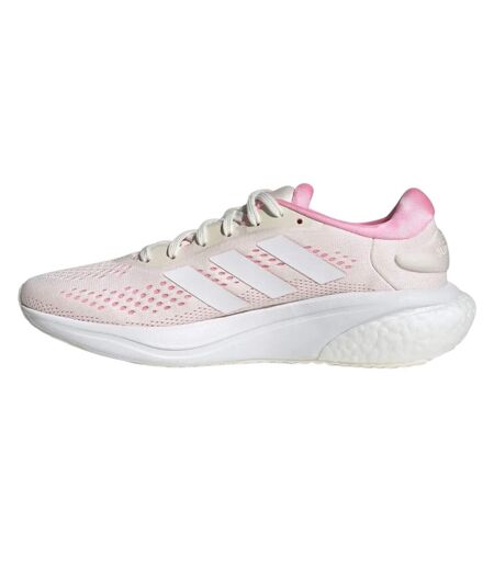 Baskets Supernova Femme Blanc Rose Adidas