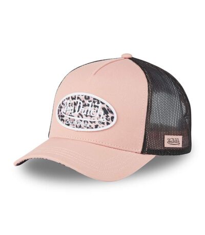 Casquette baseball avec filet femme avec patch imprimé Léopard Vondutch