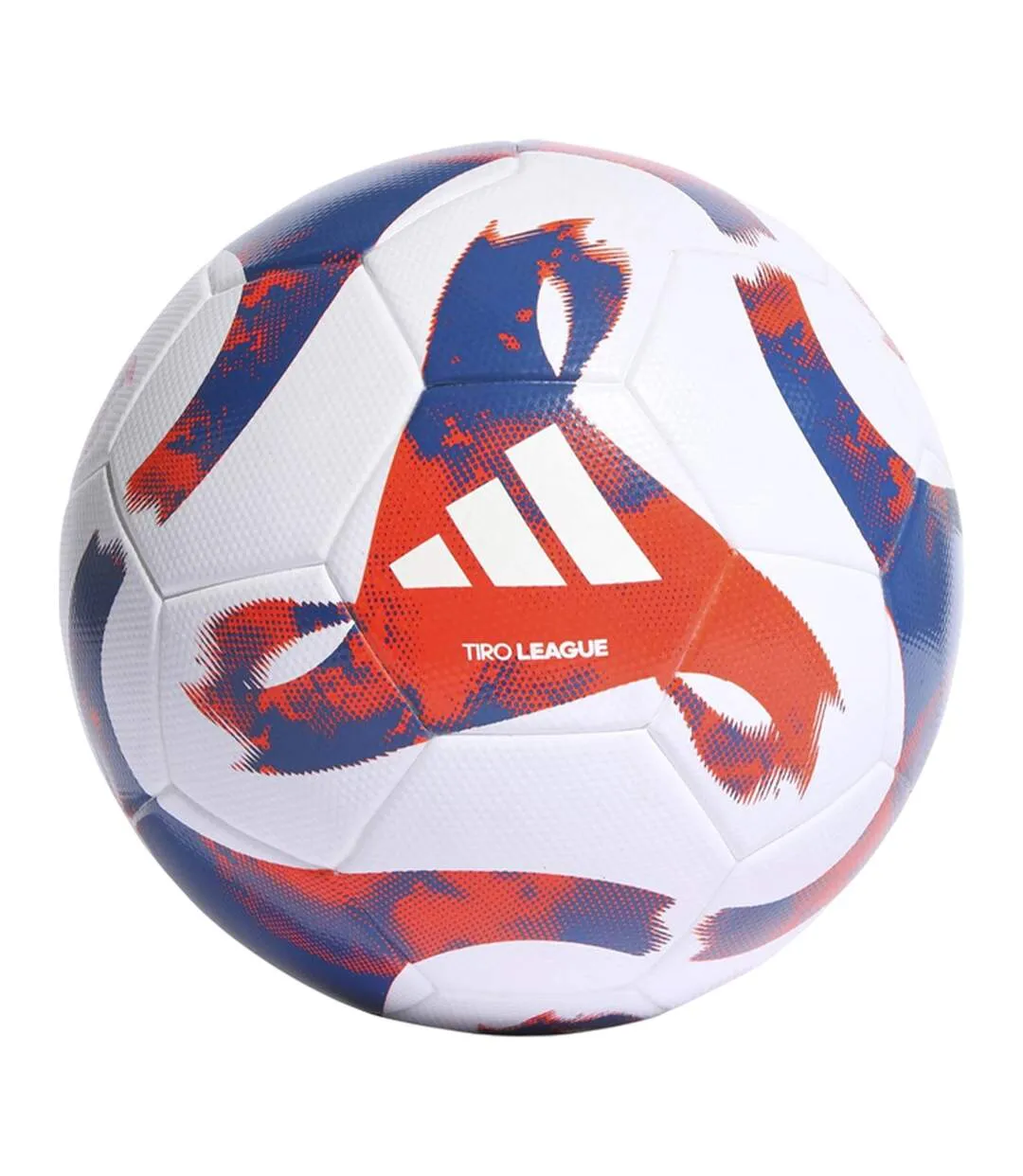 Ballon De Foot Tiro League Taille 4 Blanc Rouge Bleu Adidas-1