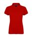 Henbury Womens/Ladies Micro-Fine Short Sleeve Polo Shirt (Burgundy) - UTRW5421