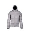 Kariban Mens Lightweight Hooded Down Jacket (Marl Silver)