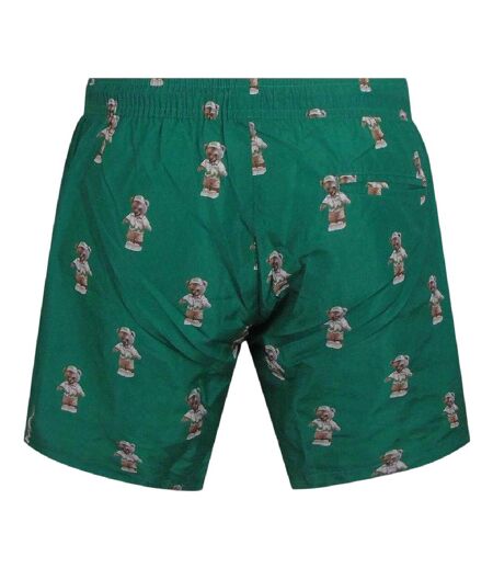 Short De Bain Motif/style Ours En Peluche Homme Vert Philipp Plein
