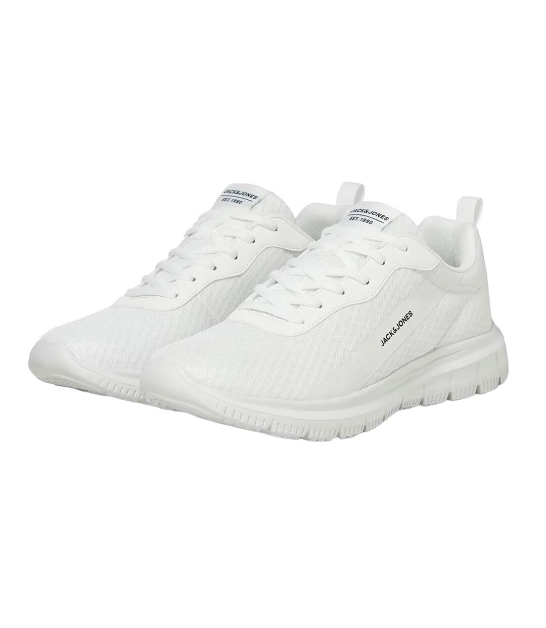 Mens taylor mesh trainers bright white Jack And Jones-1