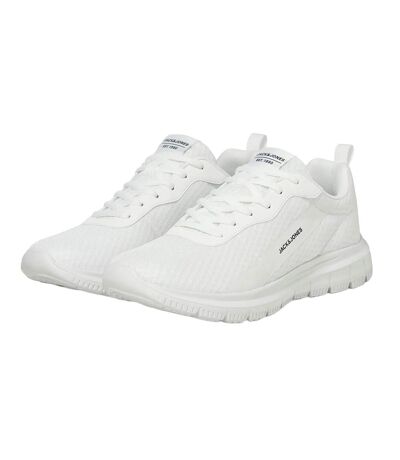 Mens taylor mesh trainers bright white Jack And Jones