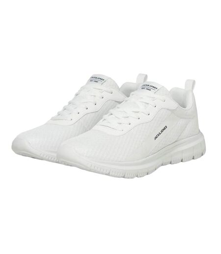 Mens taylor mesh trainers bright white Jack And Jones