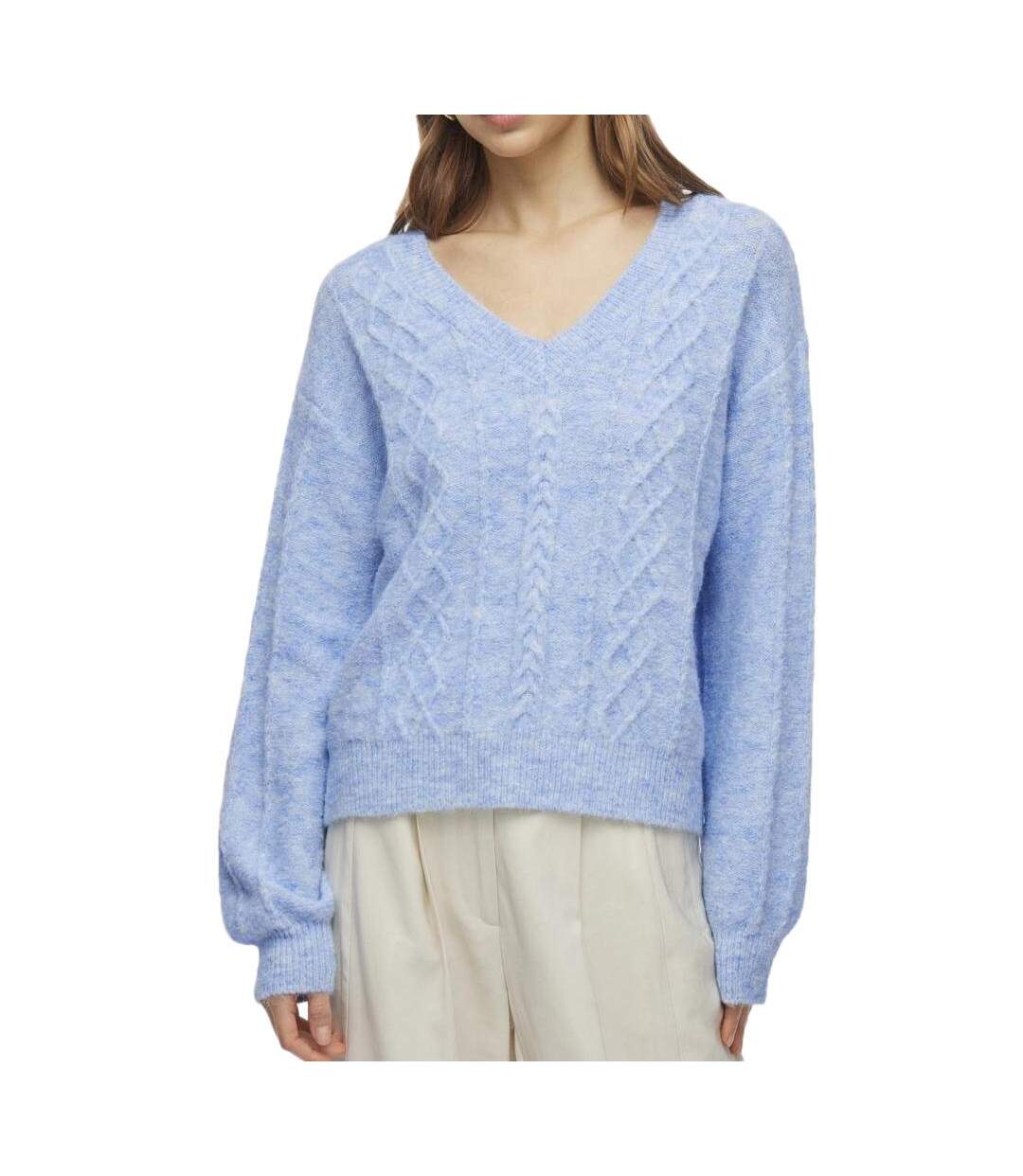 Pull bleu femme vila sally-1