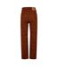 Womens/ladies Ribcage Corduroy Animal Print Straight Trousers Gingerbread Levis-3