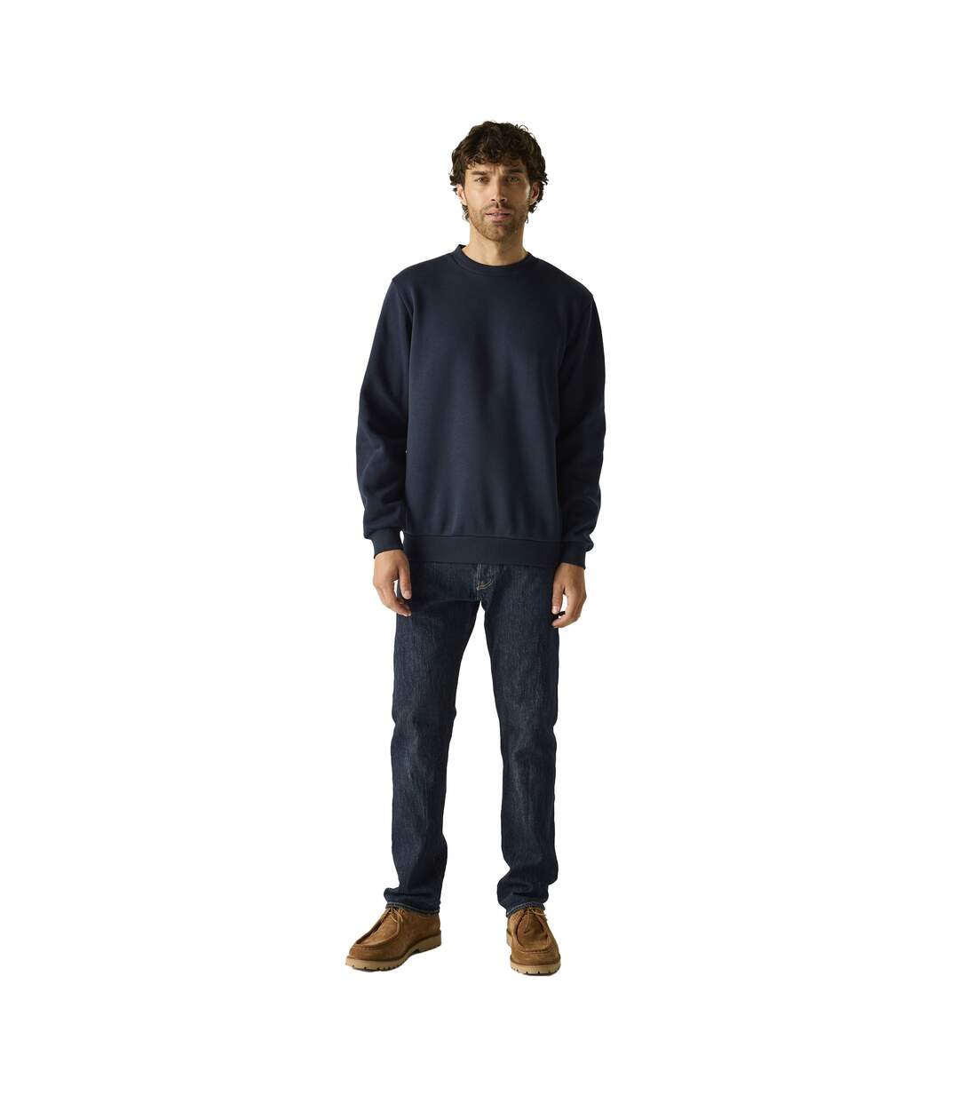 Mens Cotton Sweatshirt Navy Regatta-1