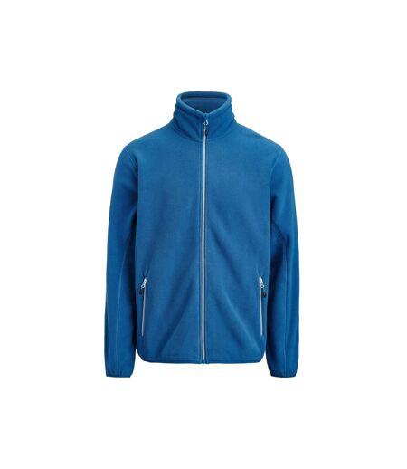 Mens Rocket Full Zip Fleece Jacket Bright Blue Printer