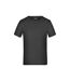 T-shirt active enfant noir James and Nicholson-1