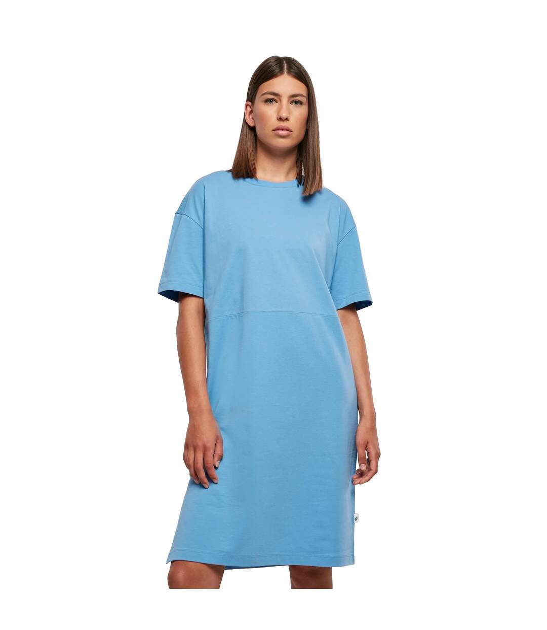 Robe T-shirt Femme Bleu Ciel Urban Classics-3