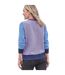 Womens/ladies Colour Block Side Button Jumper Blue WoolOvers-2