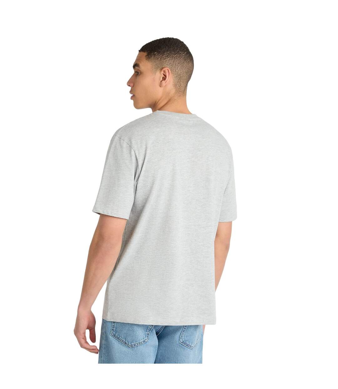 Umbro Mens Core Small Logo T-Shirt (Collegiate Blue/Gray Marl)