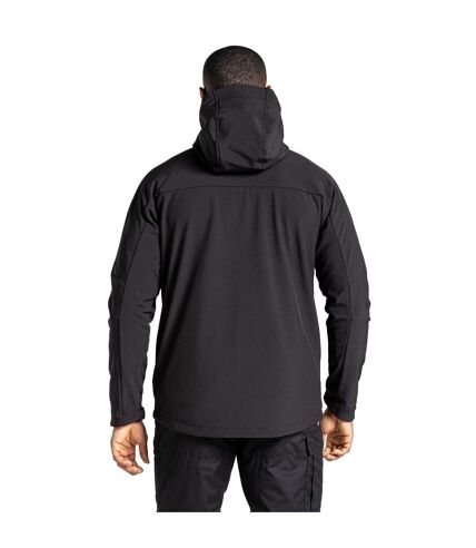 Craghoppers Mens Expert Active Hooded Soft Shell Jacket (Black) - UTCG1971