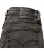 Womens/ladies 726 Leather Patch High Rise Jeans Black Levis-4