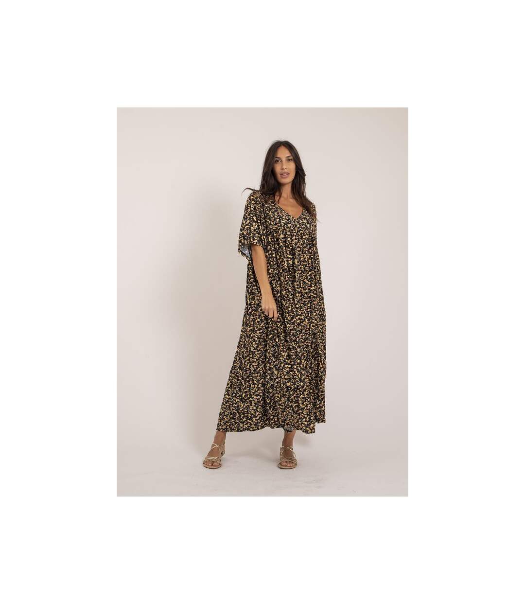 Robe longue motifs IVRY - Dona X Lisa-1