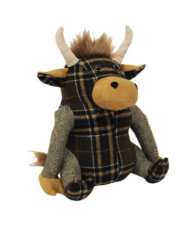 Riva Home Highland Cow Doorstop (Brown) (One Size)