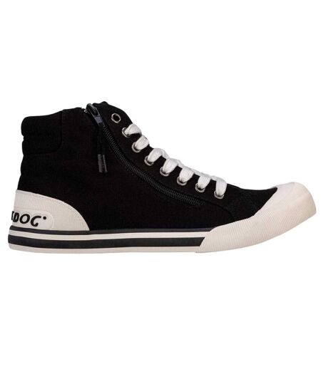 Tennis Montantes En Toile Femme Noir Rocket Dog