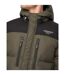 Mens Polyester Puffer Jacket Green Crosshatch-4