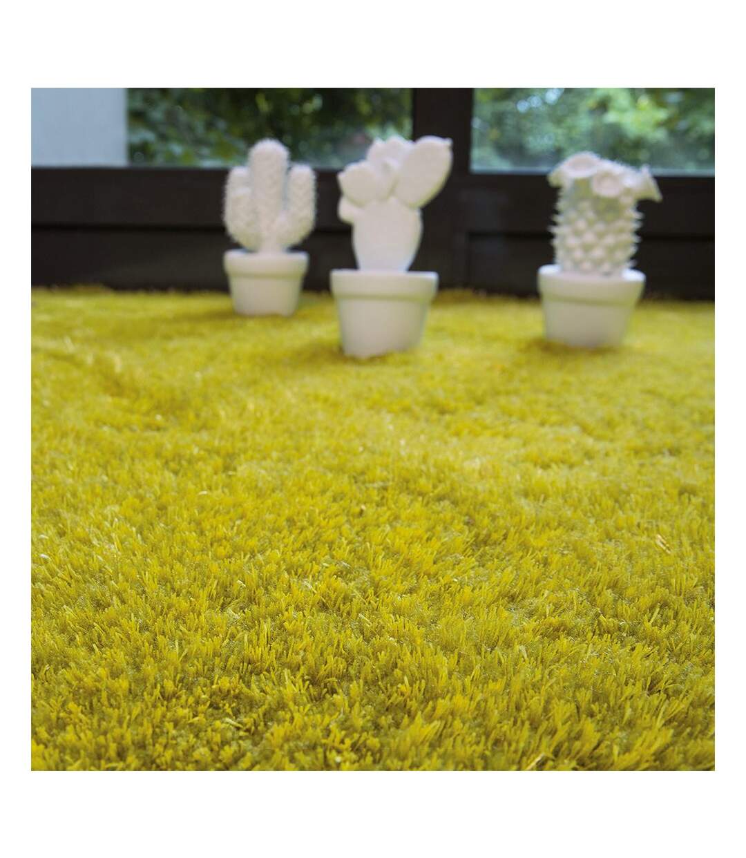 Tapis longs poils shaggy fait main motif uni SWING