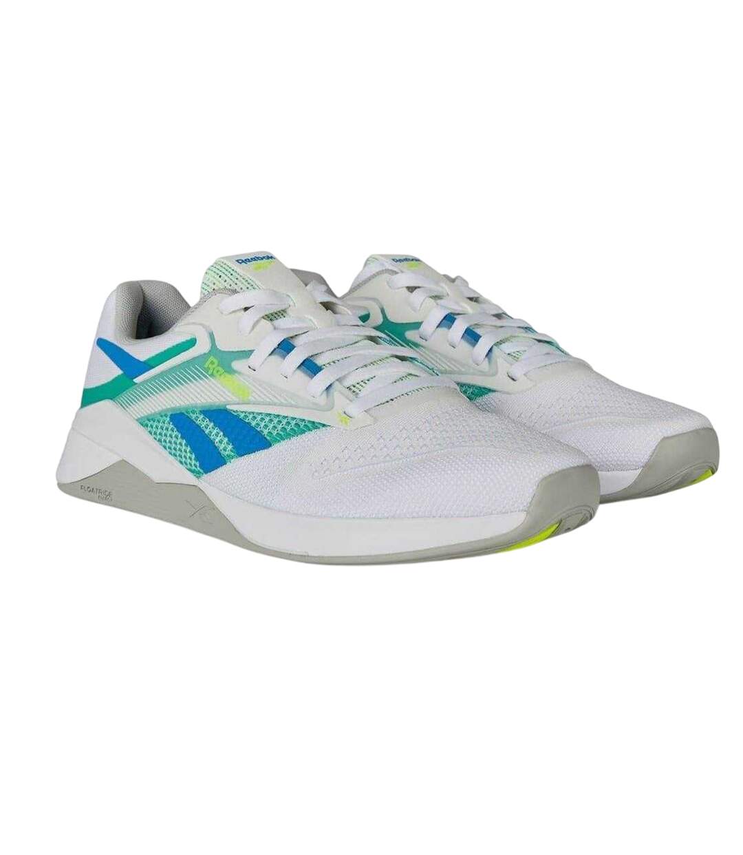 Womens/ladies Nano X4 Shoes White Green Reebok-4