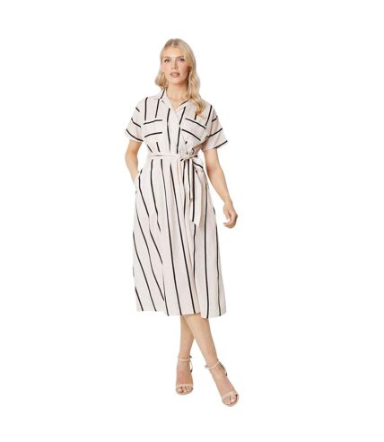 Robe chemisier mi-longue femme blanc cassé Principles