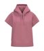 Womens/ladies French Terry Short-sleeved Hoodie Antique Rose Native Spirit-1