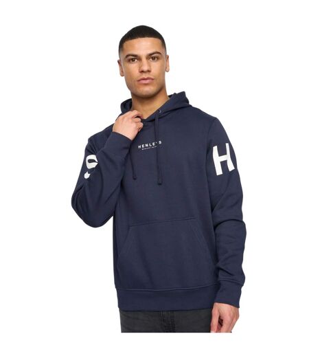 Sweat à capuche hensleeve homme bleu marine Henleys