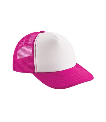 Casquette Trucker Fuchsia Blanc Beechfield