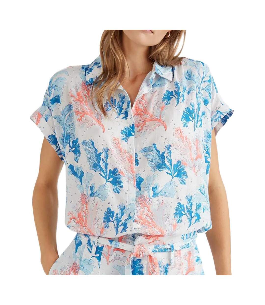 Blouse Blanc/Bleu/Rose Femme O'Neill 1200001 - L-1