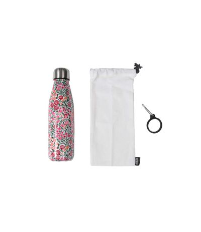 Coffret Bouteille Isotherme Fleurie 25cm Multicolore