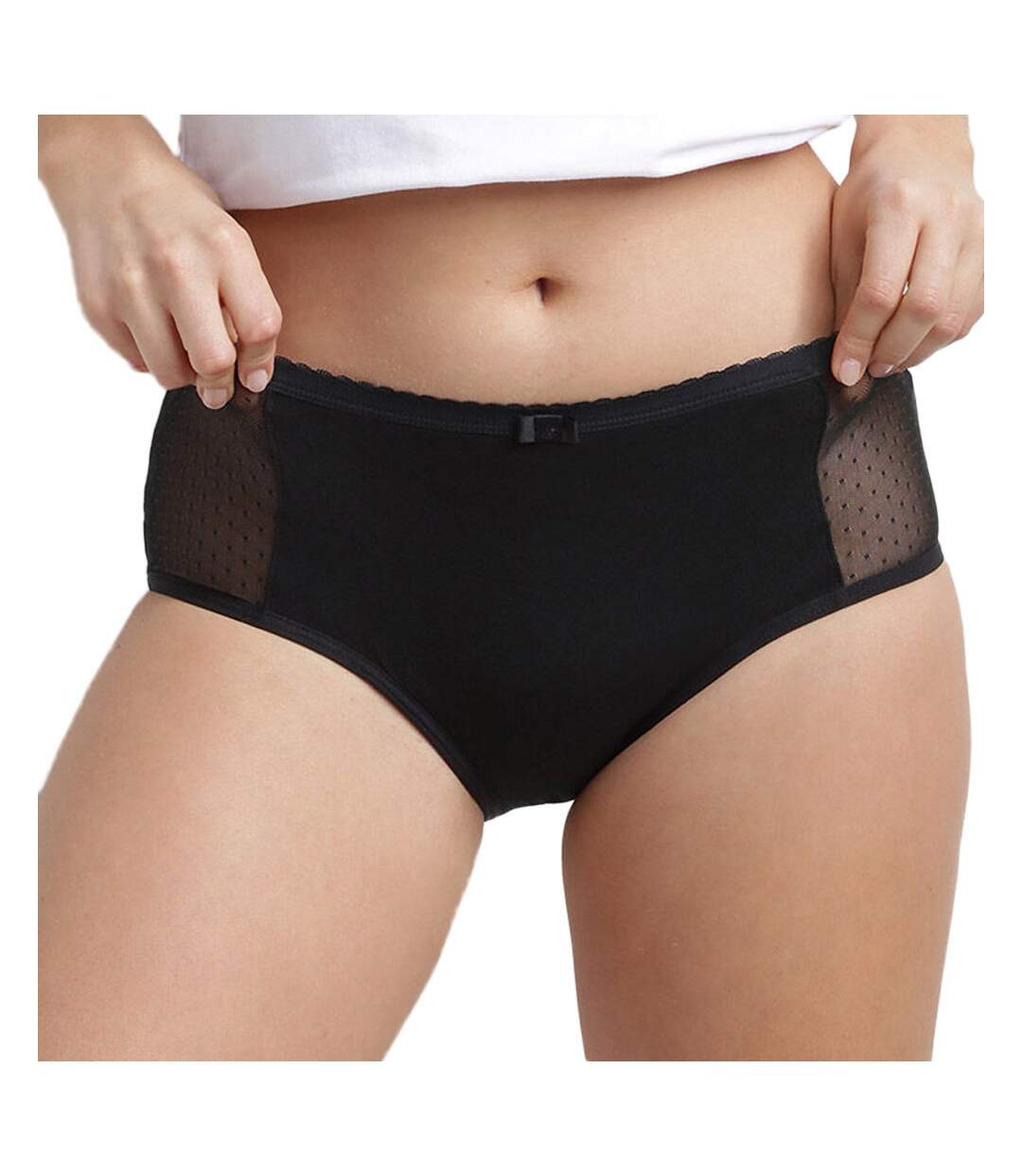 Shorty Menstruel Flux Moyen Noir femme DIM D0BZ4