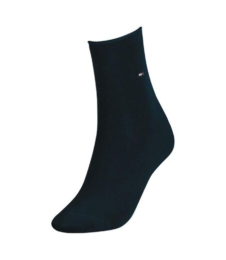 Chaussettes Habillées Motif/style Uni Femme Bleu Marine Tommy Hilfiger