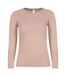 Womens/ladies #e150 Long-sleeved T-shirt Millennial Pink B&C-2