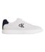 Mens Suede Low Trainers Off White Navy Calvin Klein-1