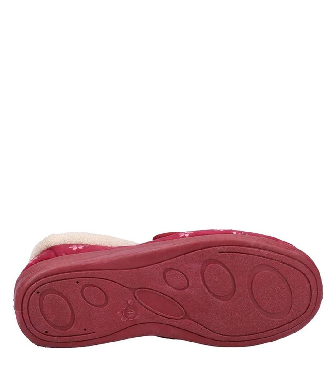 Womens/ladies Tunnis Slippers Berry Fleet & Foster-3