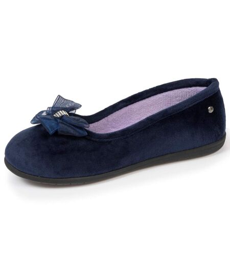 Isotoner Chaussons Ballerines femme souples, ultra confortables et légèrs, confort technologie everywear