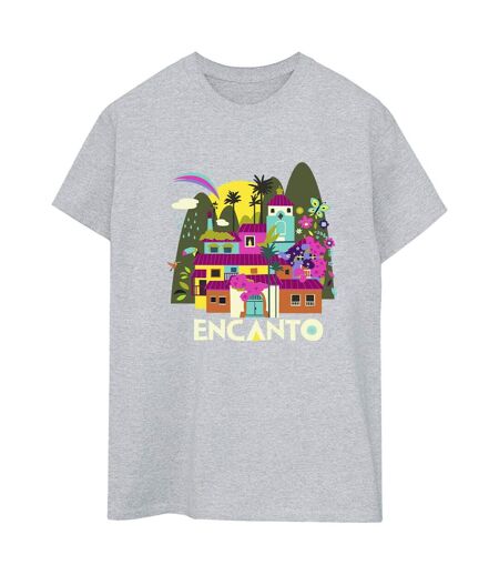 Disney Womens/Ladies Encanto Many Houses Cotton Boyfriend T-Shirt (Gris sportif) - UTBI22324