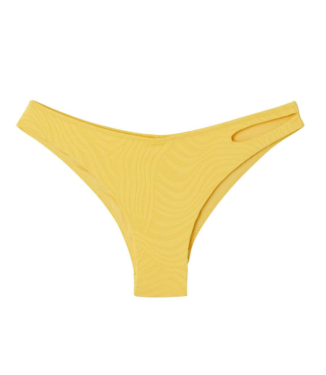 Slip de bain forme tanga jaune Mykonos-1