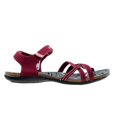 Sandales Lavera Femme Bordeaux Gris Foncé Elbrus
